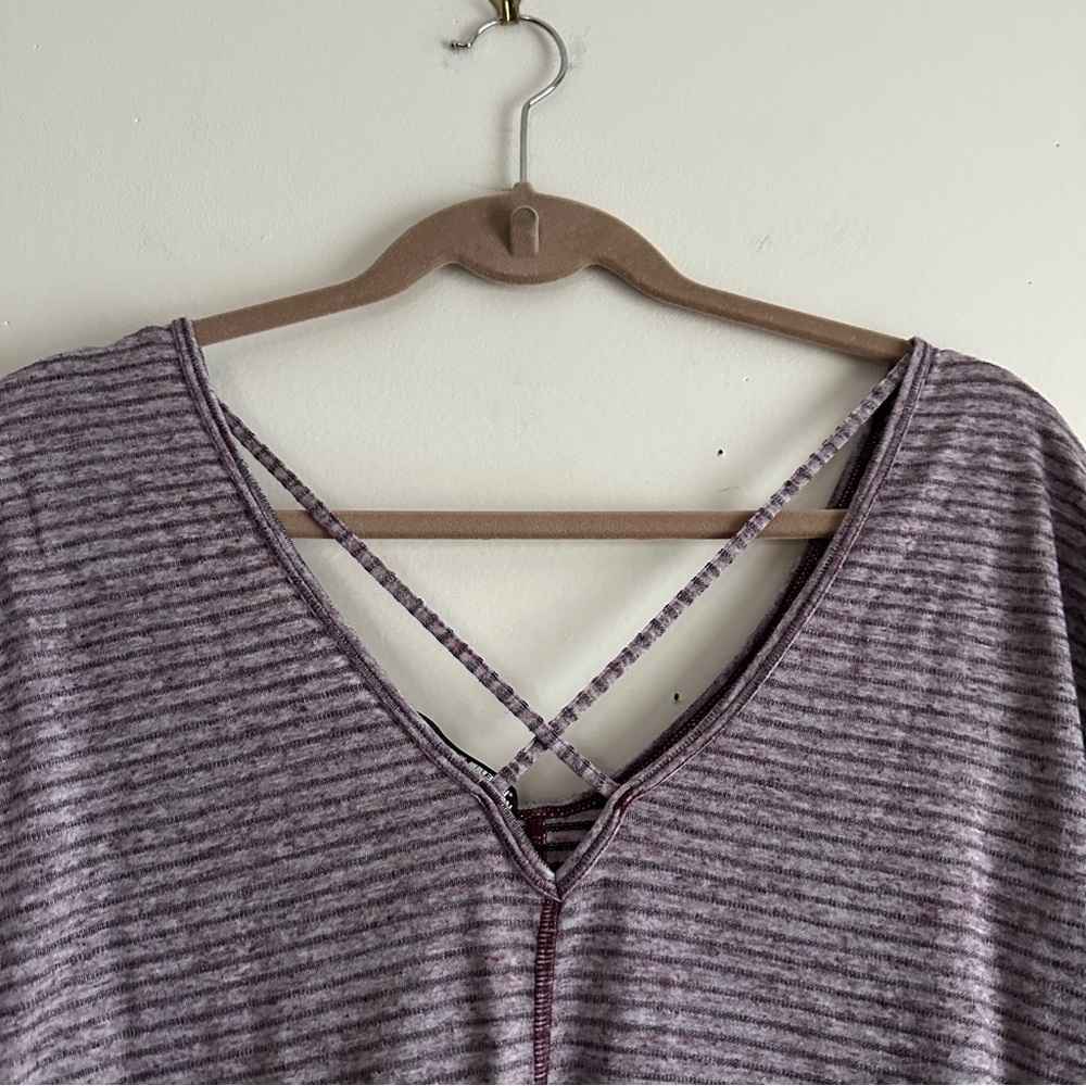 The North Face • Striped Long Sleeve‎ Cross Back Top - Picture 8 of 8